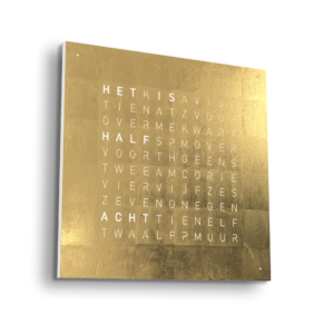 QlockTwo Classic 45×45 cm Creator’s Edition Gold